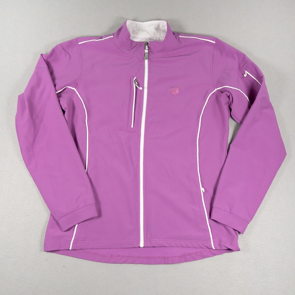 Peter Millar Womens Element4 Wind Jacket Full Zip Purple Size S LS13EZ05
